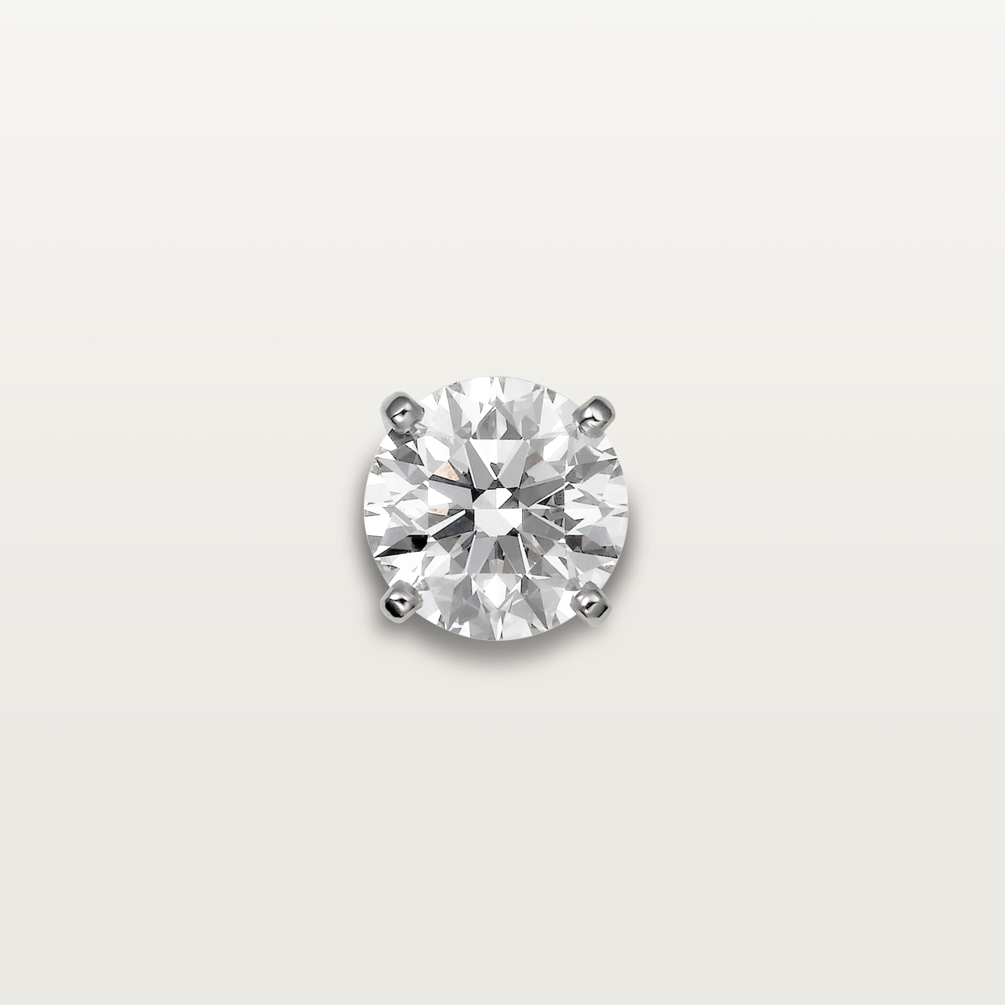 1895 stud earrings, 2 brilliant-cut diamonds 