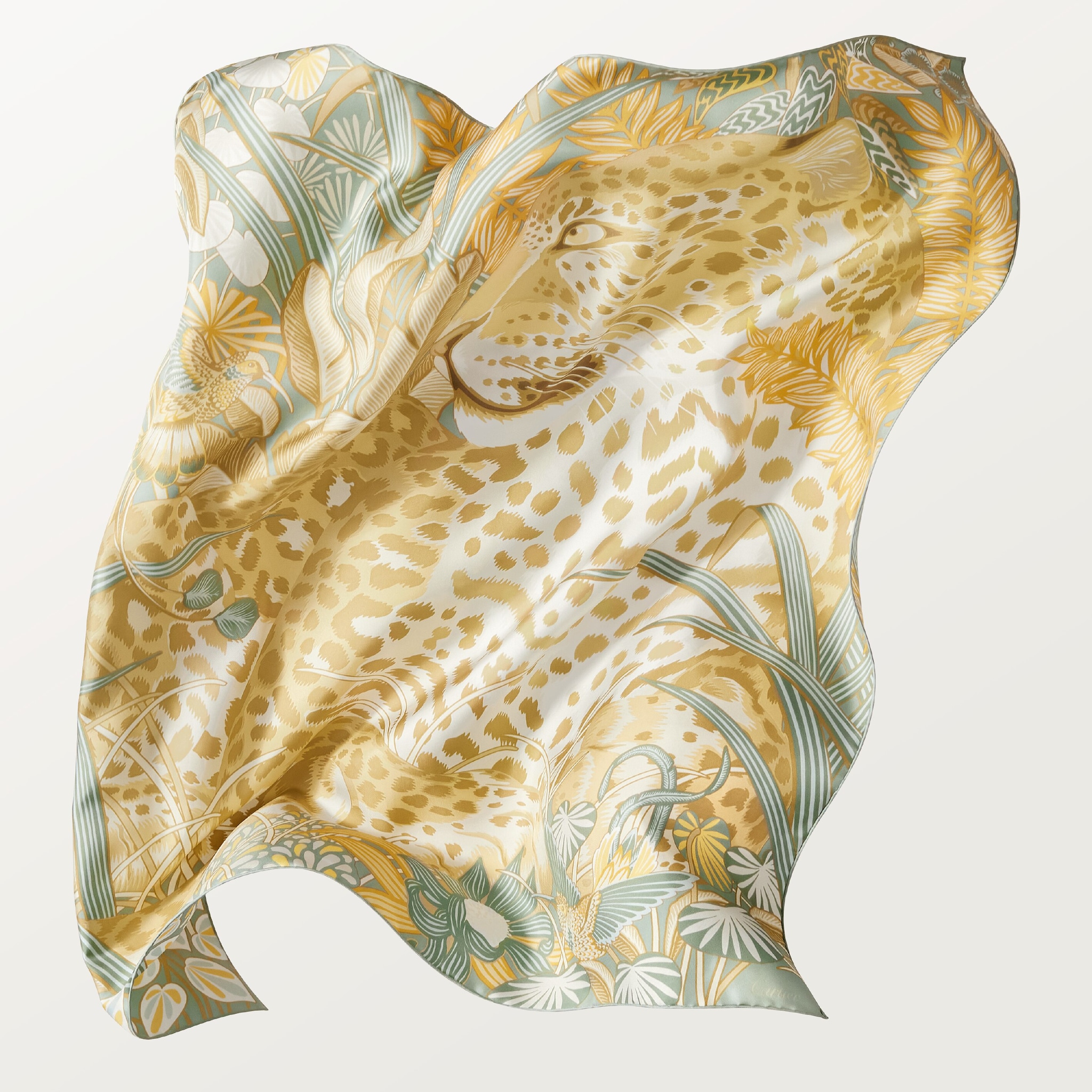 90 Scarf, Panther in the Jungle, image 5