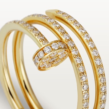Juste un Clou ring, double, half-paved Juste un Clou ring, double, half-paved