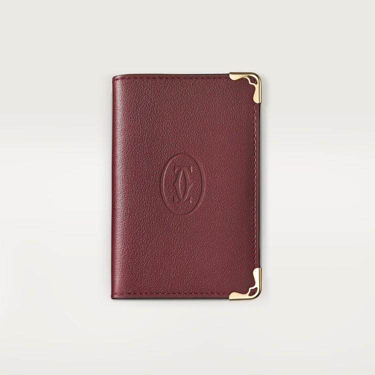 CRL3001574 Card Holder Must de Cartier Burgundy calfskin