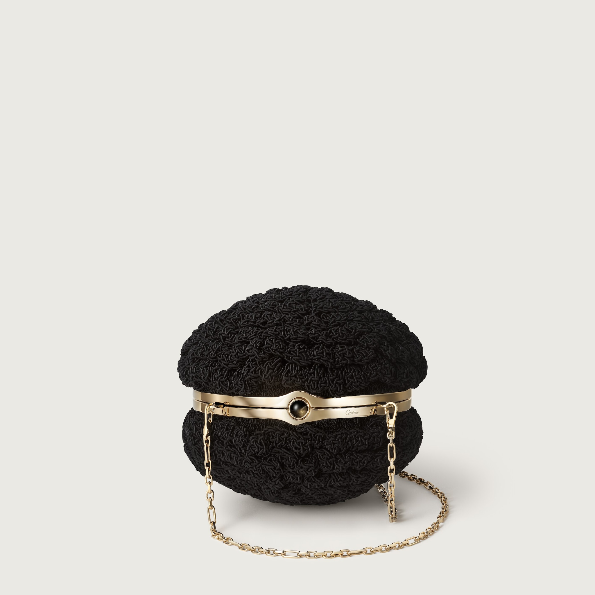 Round crochet bag, Cartier Soir