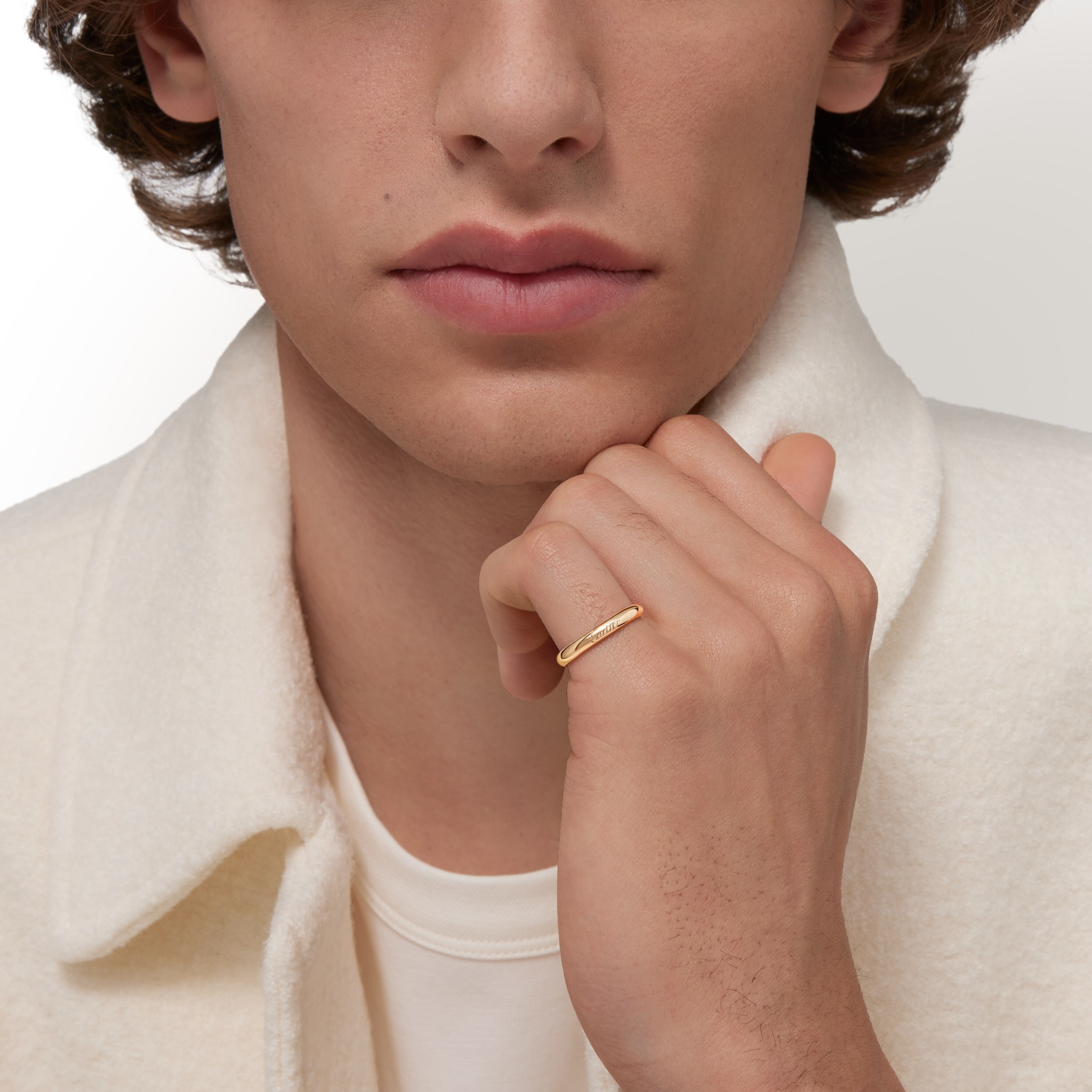 C 드 까르띠에 웨딩 링, 폭 3mm