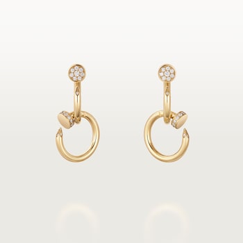 Juste un Clou earrings, double, diamonds Juste un Clou earrings, double, diamonds