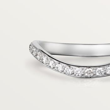 Trinity Ruban wedding band, 2 mm width, paved Trinity Ruban wedding band, 2 mm width, paved
