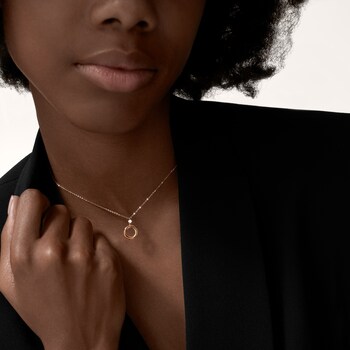Trinity Tri Color Gold Necklaces Cartier