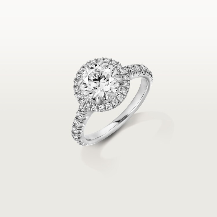 CRN4246300 Cartier Destin e solitaire Platinum diamonds Cartier