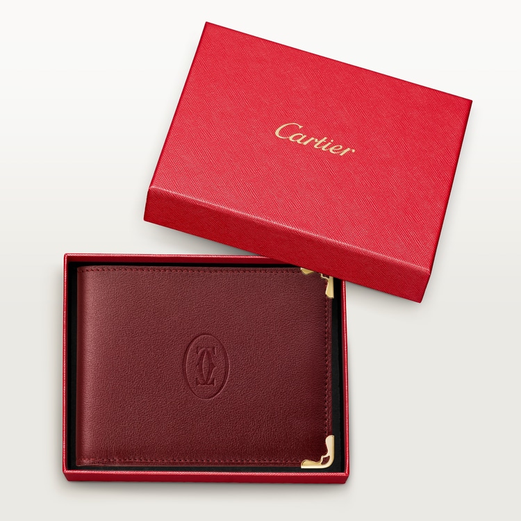 CRL3001356 - 6-Credit Card Wallet, Must de Cartier - Burgundy CRL3001356 - 6-Credit Card Wallet, Must de Cartier - Burgundy