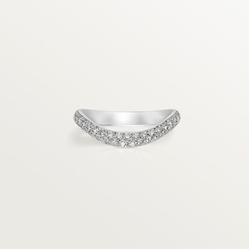 Trinity Ruban wedding band, 2.5 mm width, paved Trinity Ruban wedding band, 2.5 mm width, paved