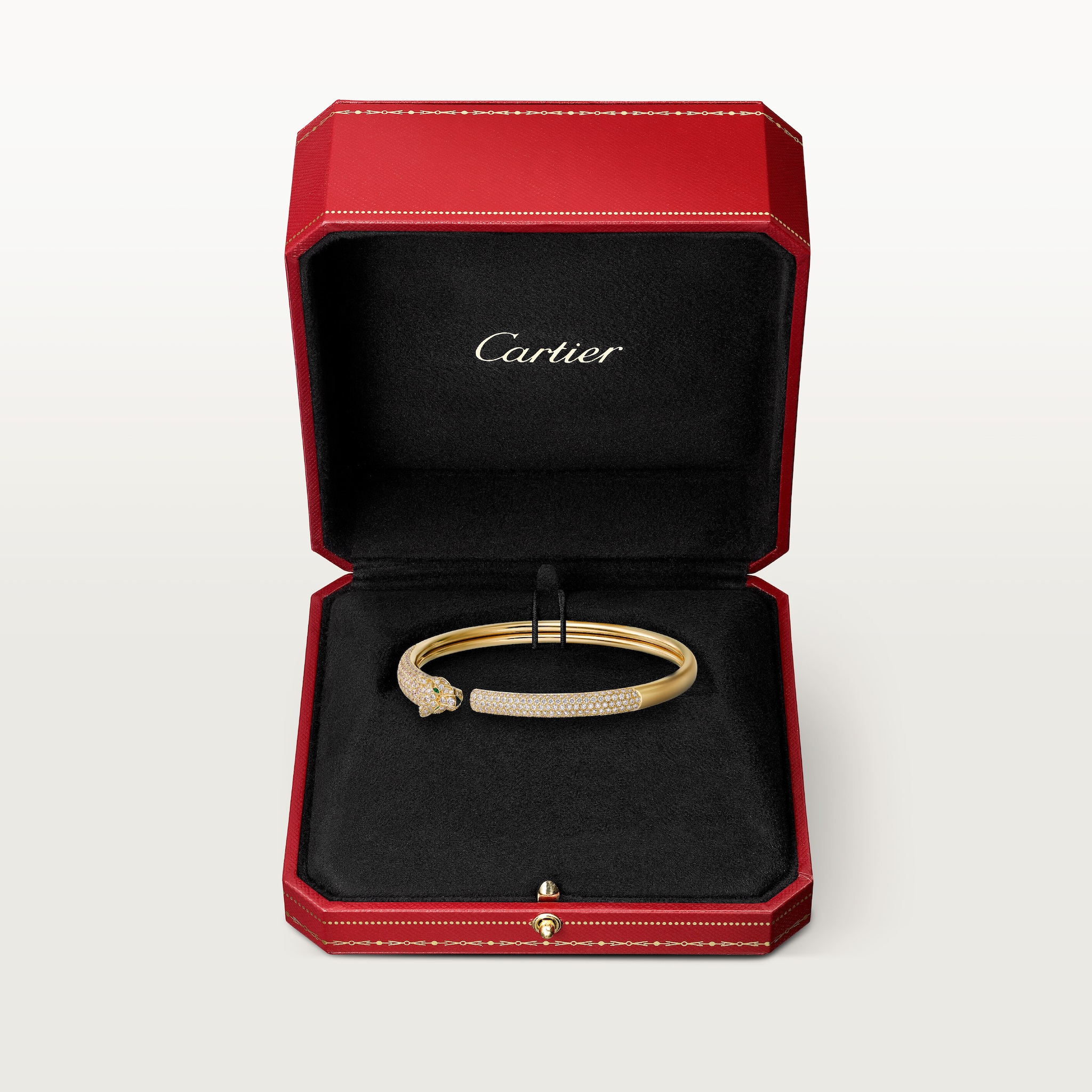 Panth&egrave;re de Cartier bracelet, small model, half-paved, image 8
