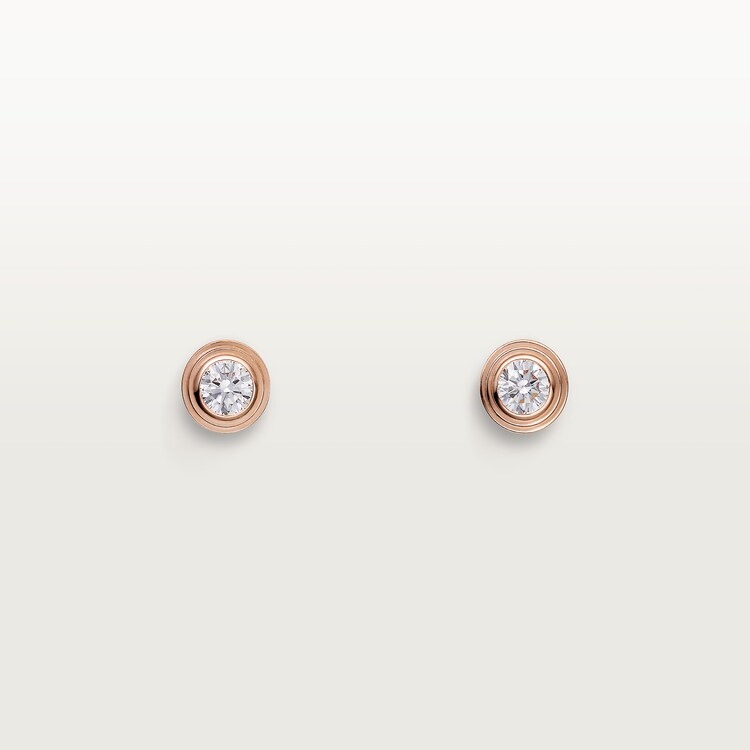 Diamond earrings rose gold deals