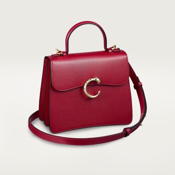 Top handle bag small model Panth re de Cartier