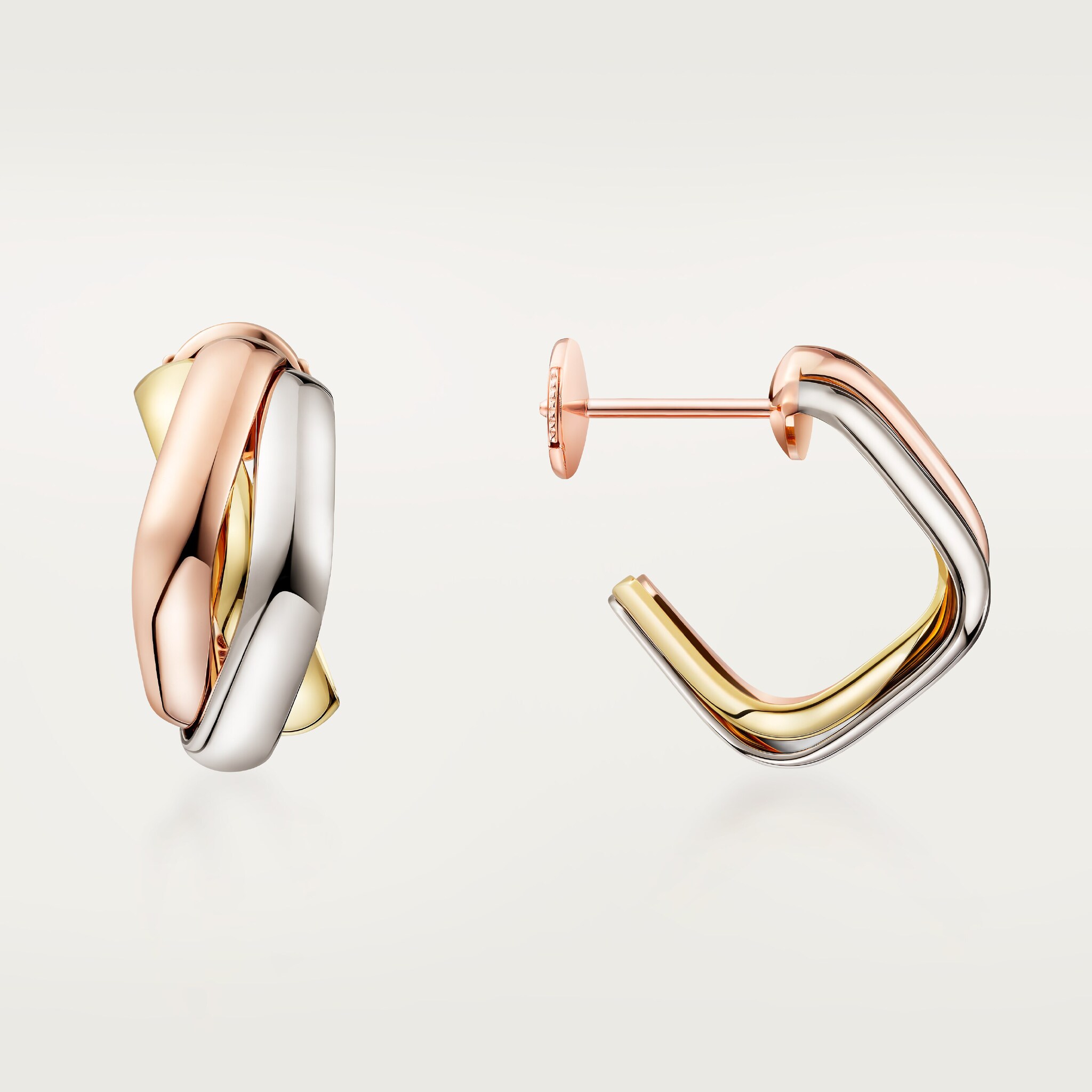 Trinity earrings, cushion-shaped, image 5