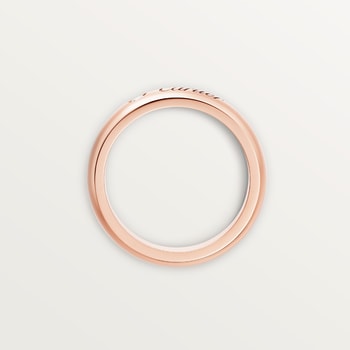 C de Cartier wedding ring, 4 mm width, 1 diamond C de Cartier wedding ring, 4 mm width, 1 diamond
