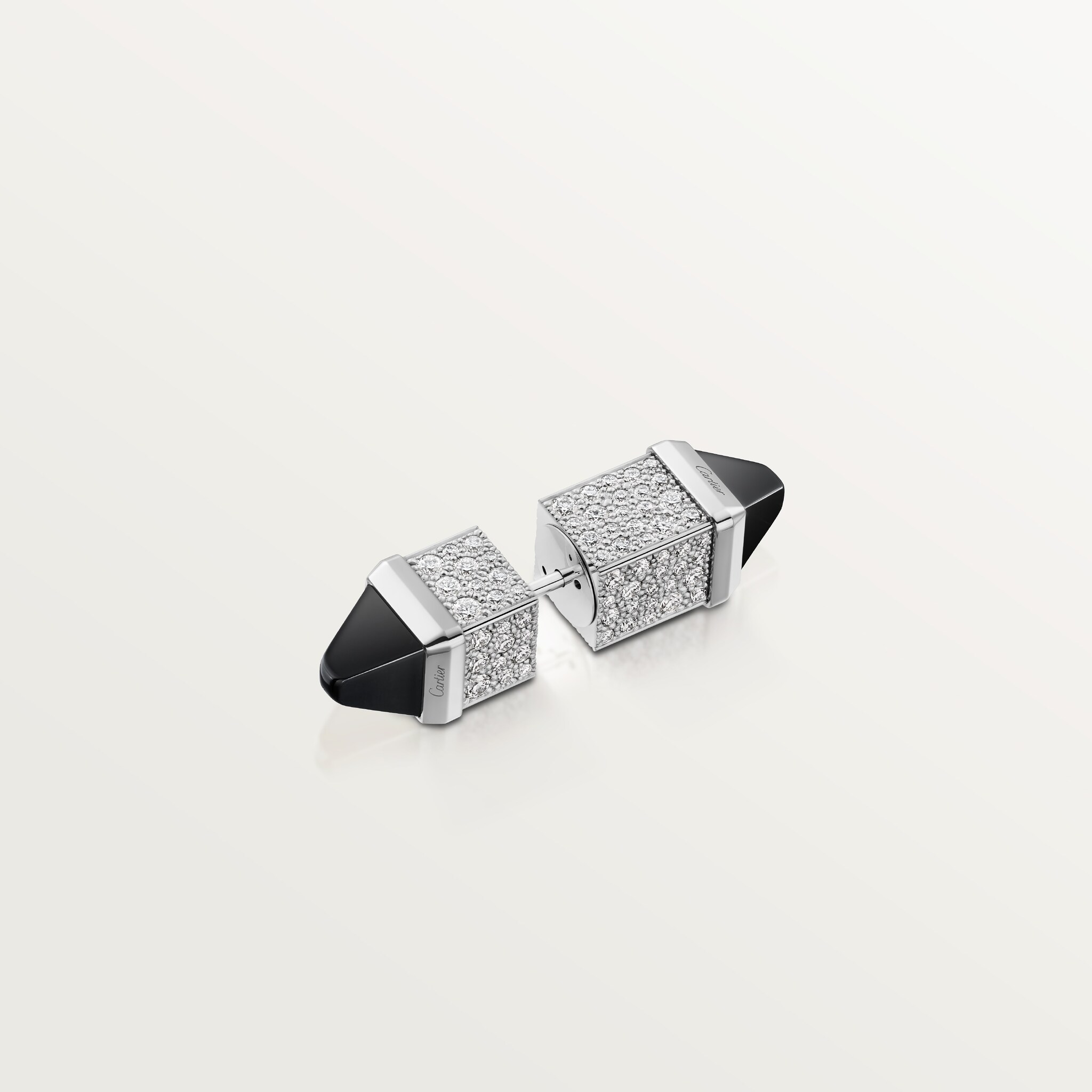 Les Berlingots de Cartier single earring, paved