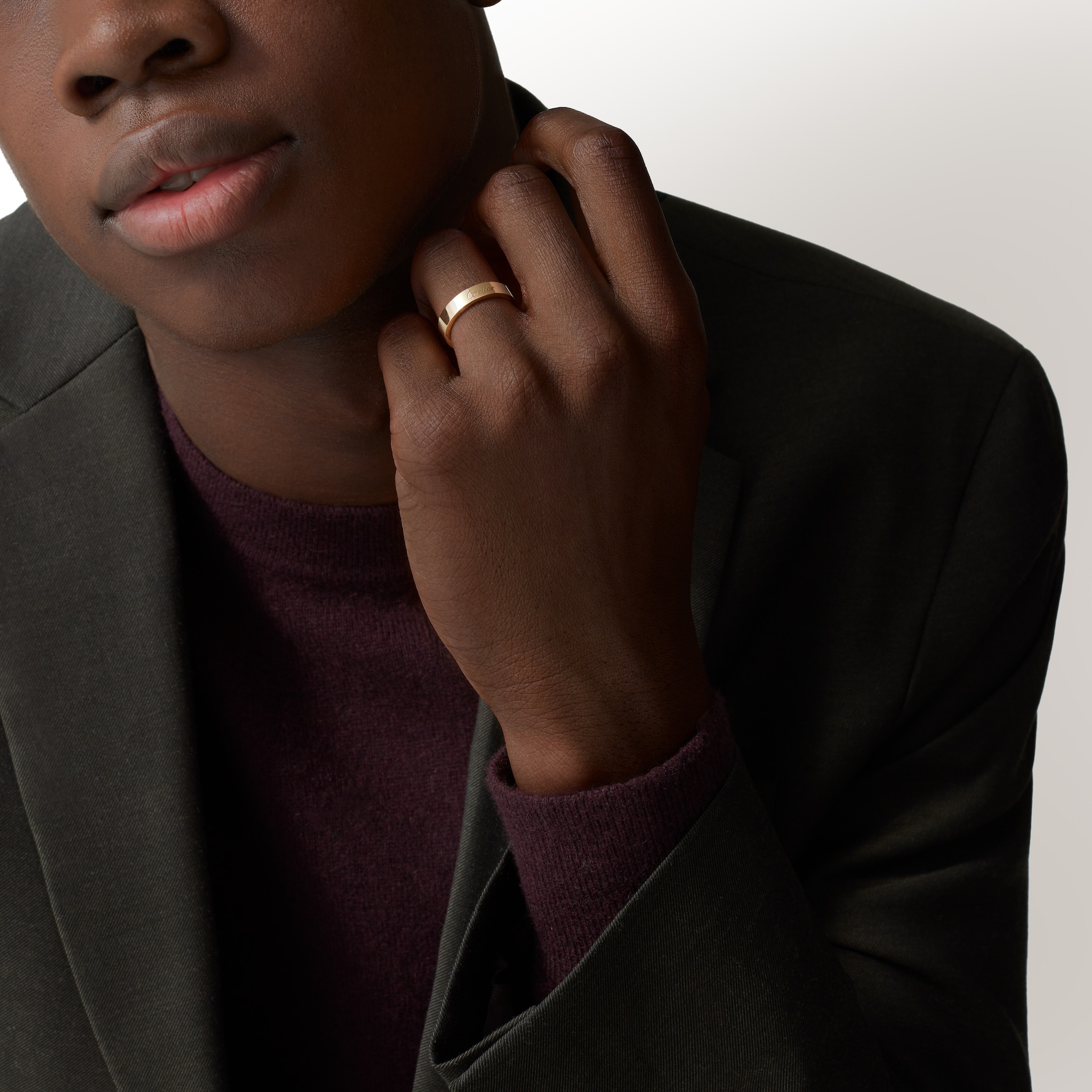 C 드 까르띠에 웨딩 링, 폭 4mm