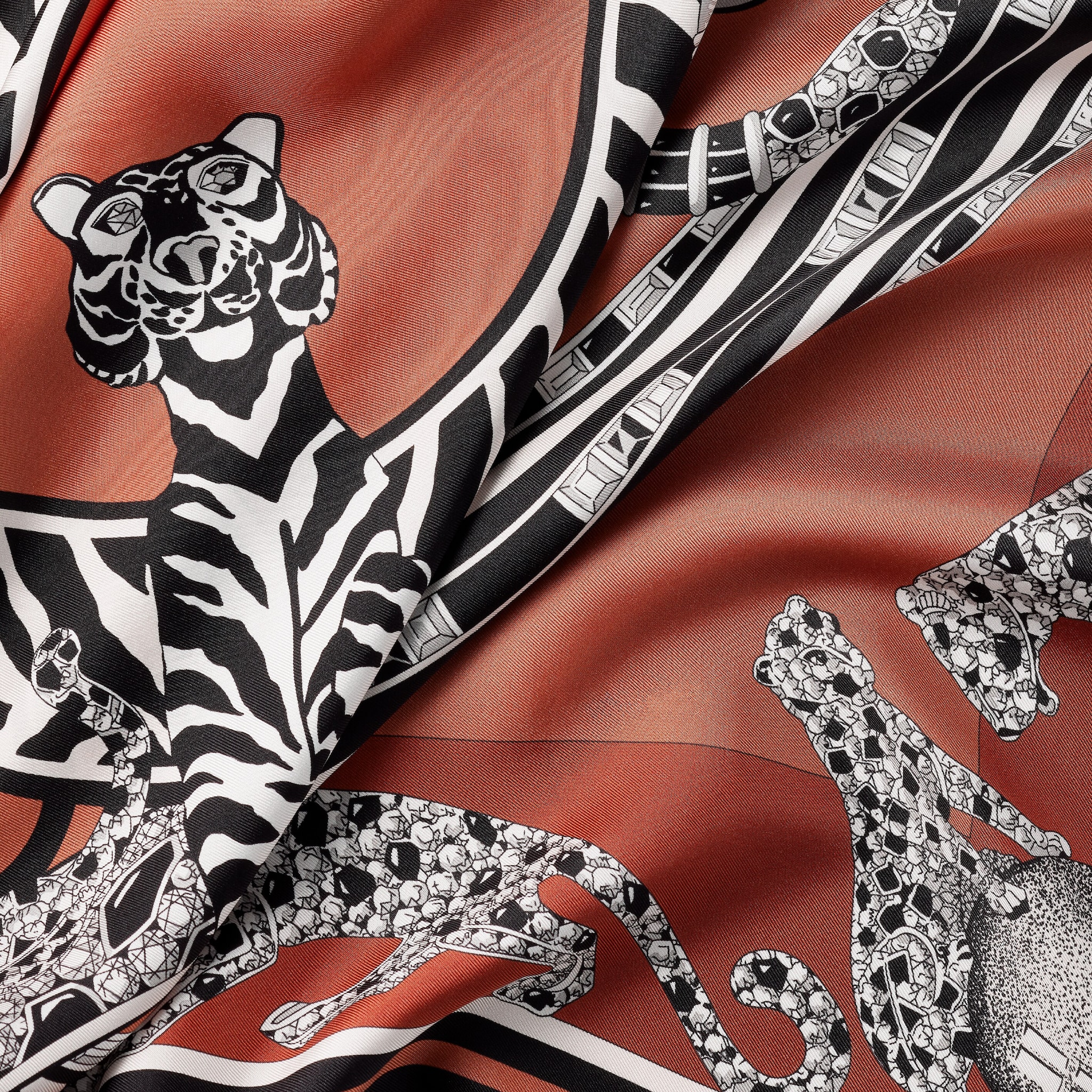 90 scarf, Panthère reissue