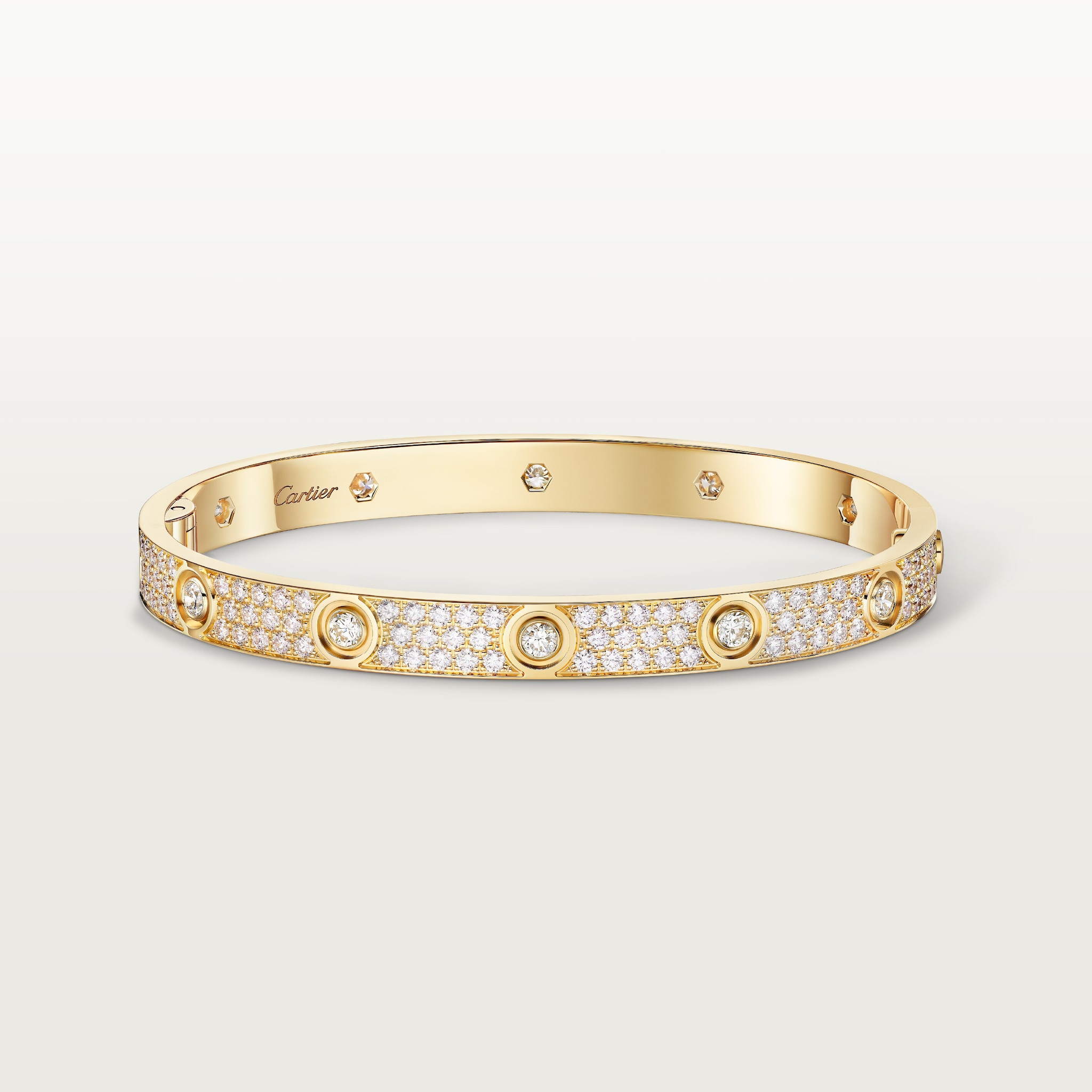 #LOVE# bracelet, classic model, paved, 10 diamonds