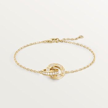 #LOVE# bracelet, on chain, paved #LOVE# bracelet, on chain, paved