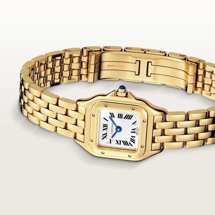 Cartier panthere gold watch for ladies hotsell