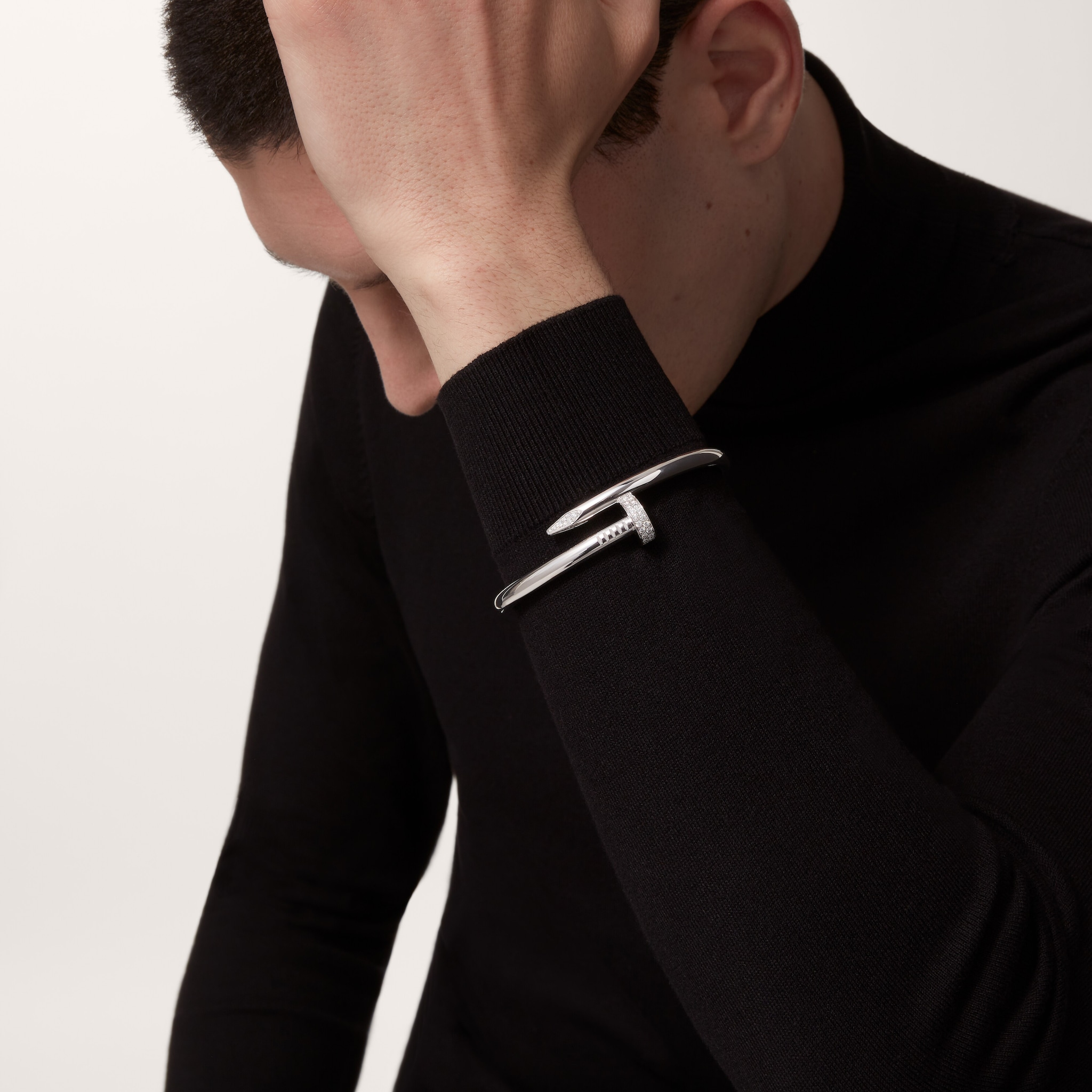 Juste un Clou bracelet, large model, diamonds