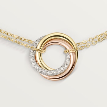 Trinity bracelet, on chain, diamonds Trinity bracelet, on chain, diamonds