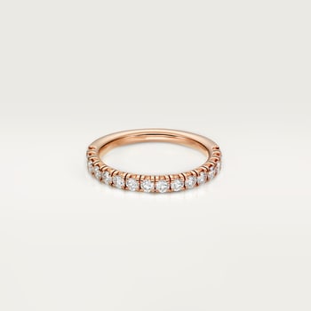Etincelle de Cartier wedding band, 2 mm width, semi-paved Etincelle de Cartier wedding band, 2 mm width, semi-paved