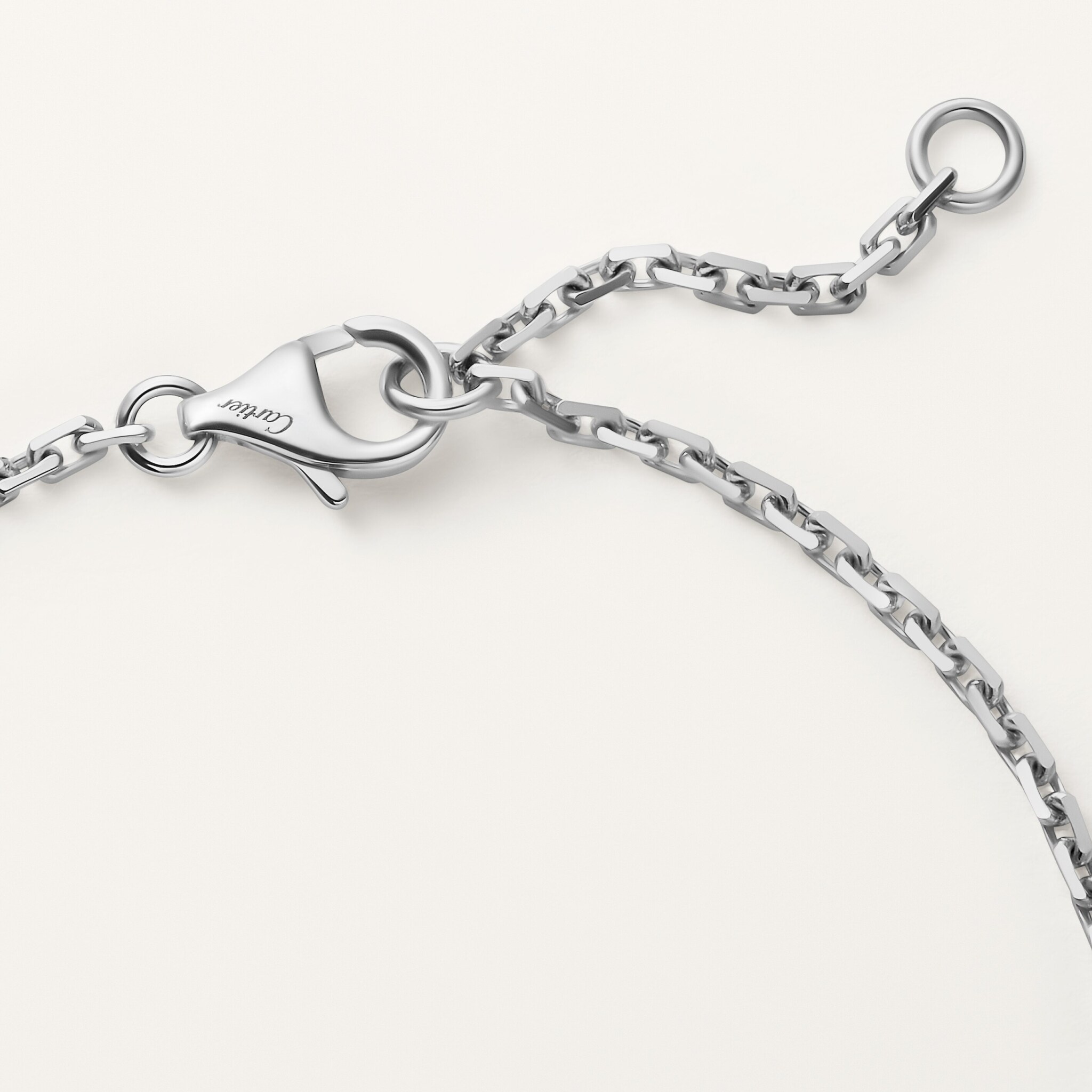 #LOVE# bracelet, on chain, half-paved