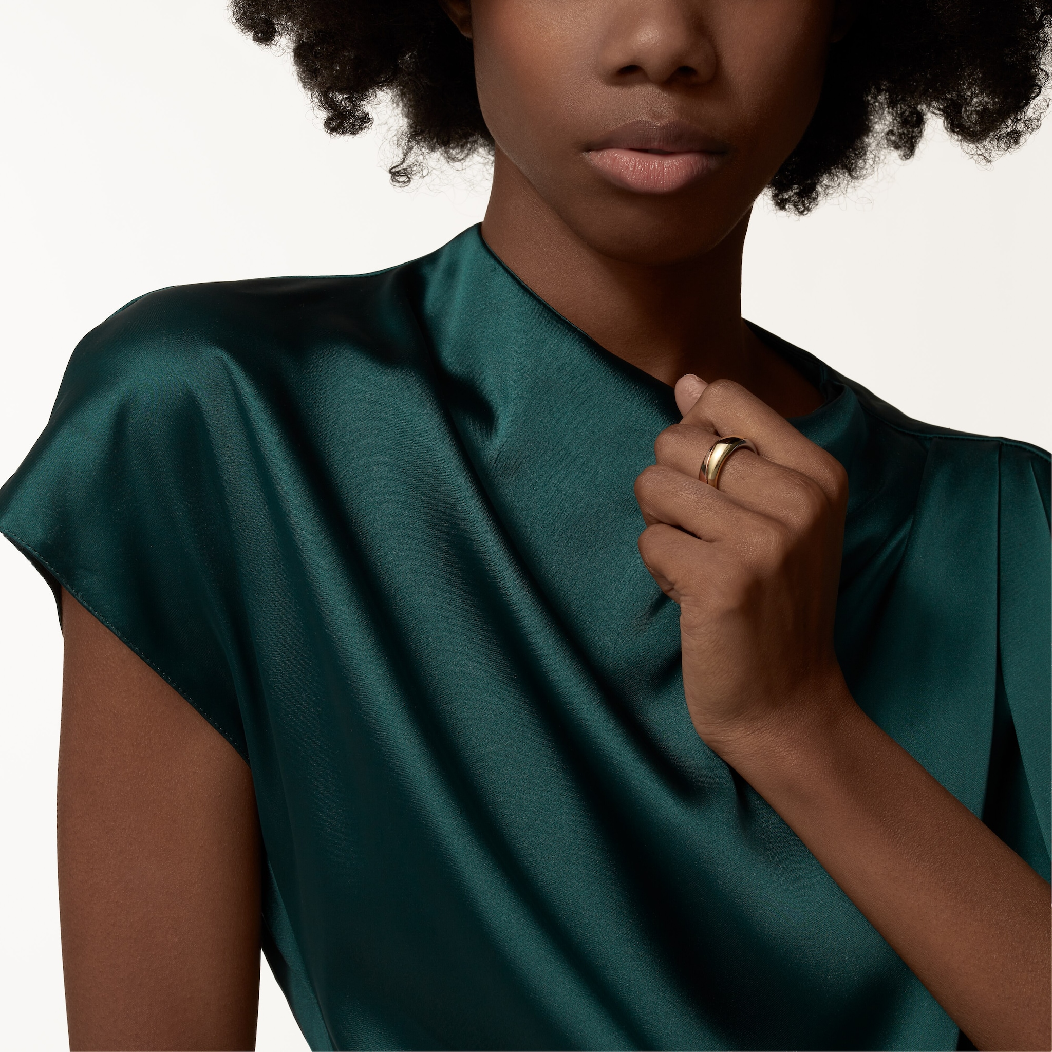 Trinity ring, half-paved