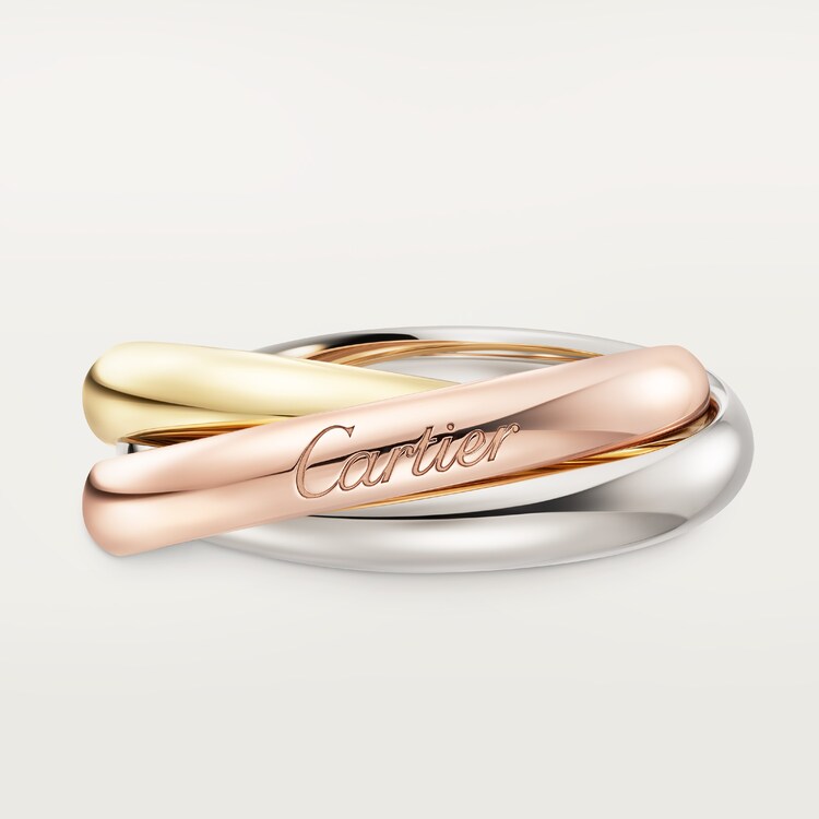 洗練ジュエリー【Cartier】Trinity ring classic model diamonds Trinity ring, classic model