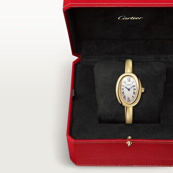 Baignoire Gold Diamond Oval Watches Cartier