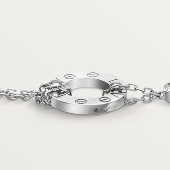 #LOVE# bracelet, on chain, 2 diamonds #LOVE# bracelet, on chain, 2 diamonds