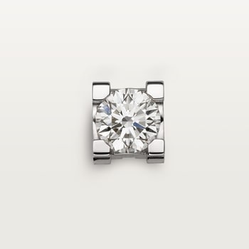 C de Cartier stud earrings, 2 brilliant-cut diamonds  C de Cartier stud earrings, 2 brilliant-cut diamonds