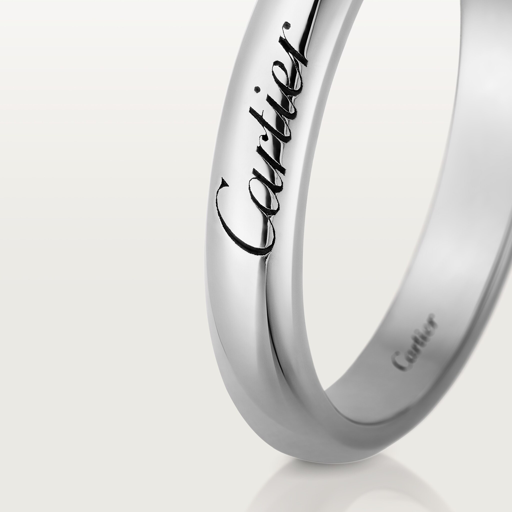 C de Cartier wedding band, 3 mm width, image 4