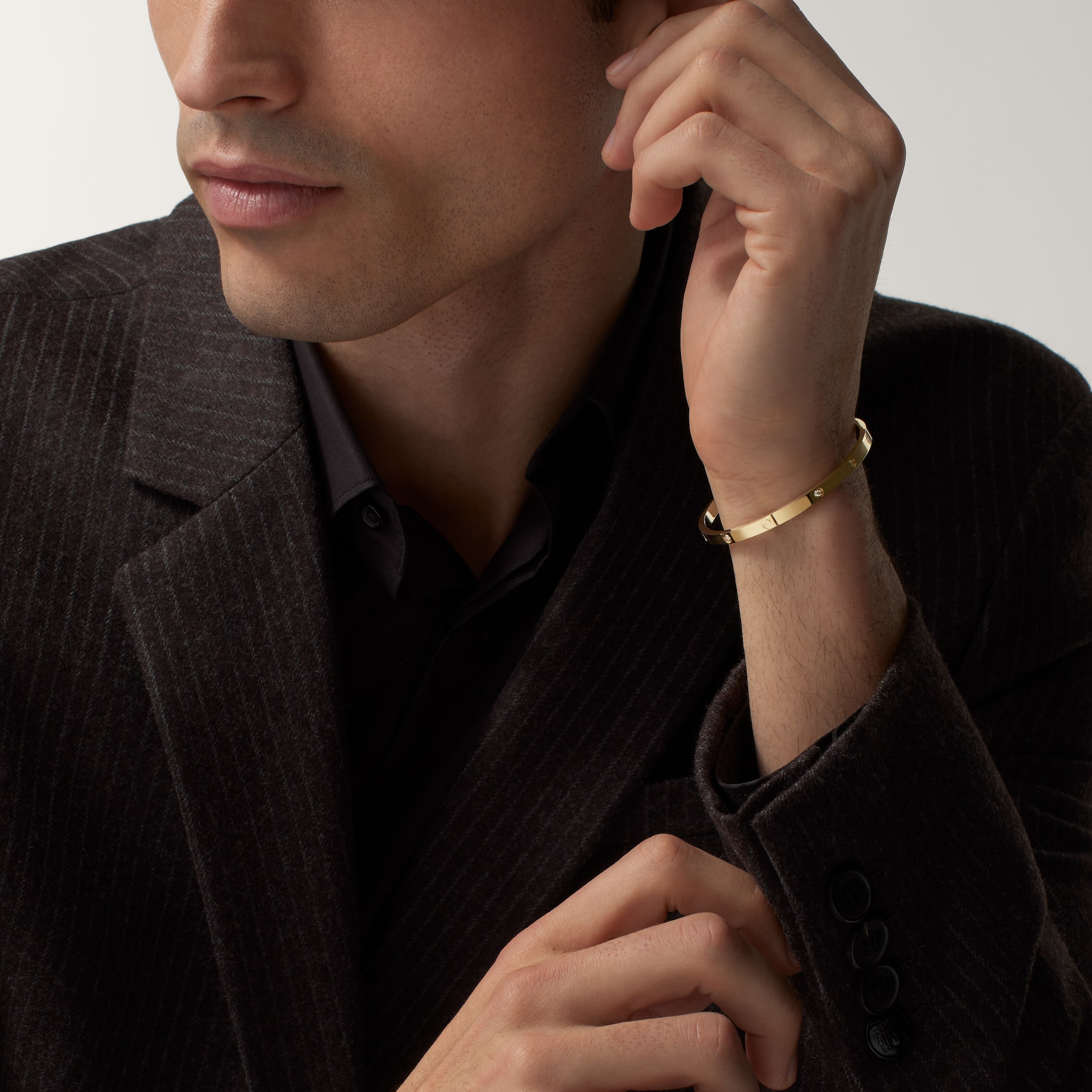 #LOVE# bracelet, small model, 10 diamonds