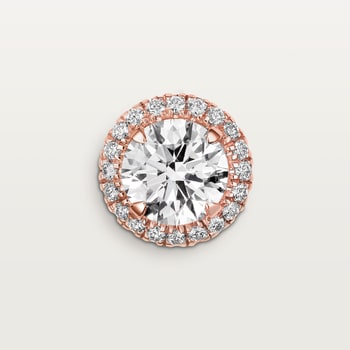 Cartier Destinée stud earrings, 2 brilliant-cut diamonds, paved Cartier Destinée stud earrings, 2 brilliant-cut diamonds, paved