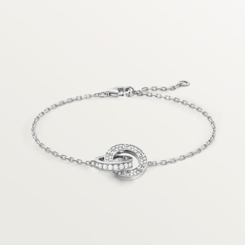 #LOVE# bracelet, on chain, paved #LOVE# bracelet, on chain, paved