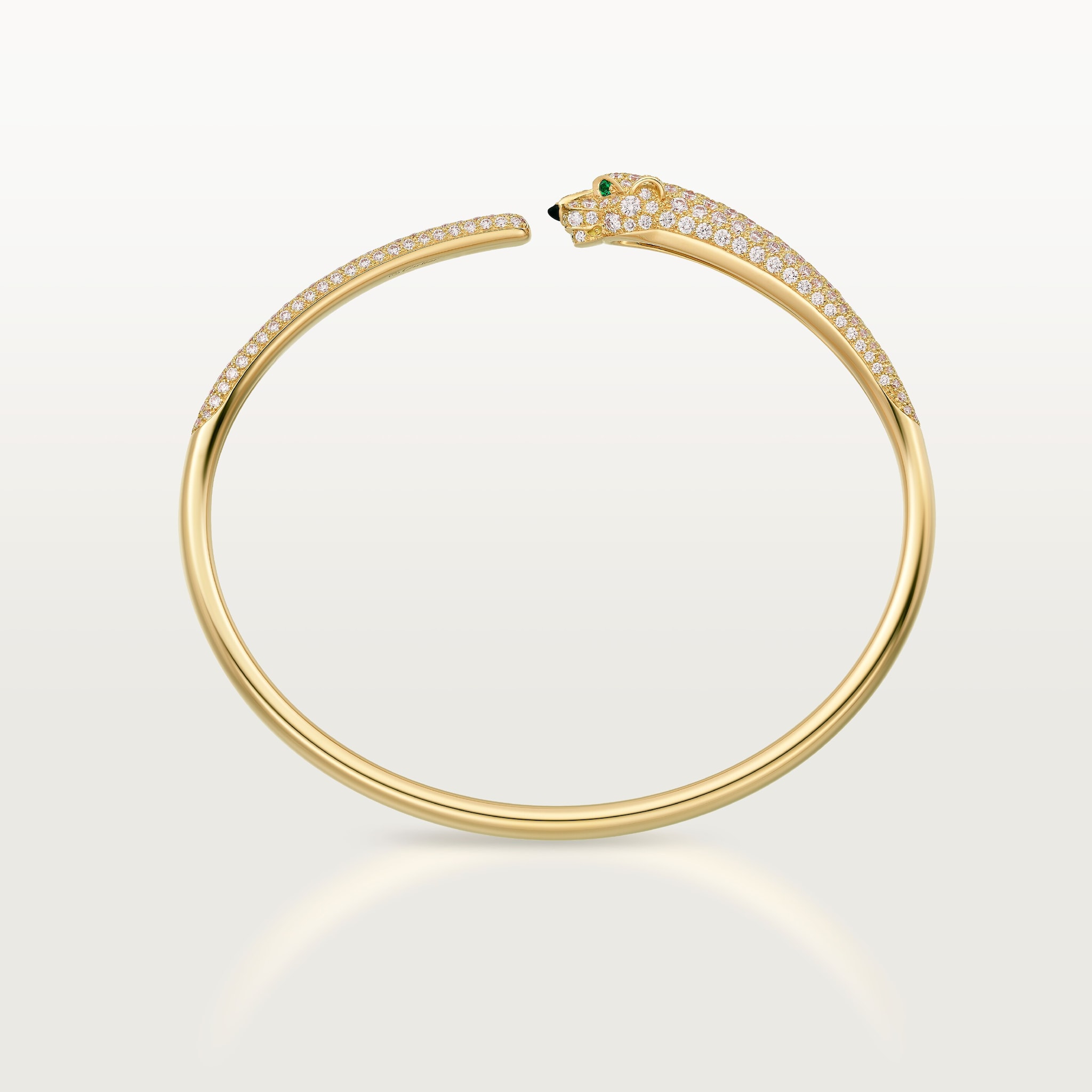 Panth&egrave;re de Cartier bracelet, small model, half-paved, image 5