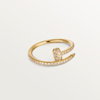 Juste un Clou ring, small model, half-paved Juste un Clou ring, small model, half-paved