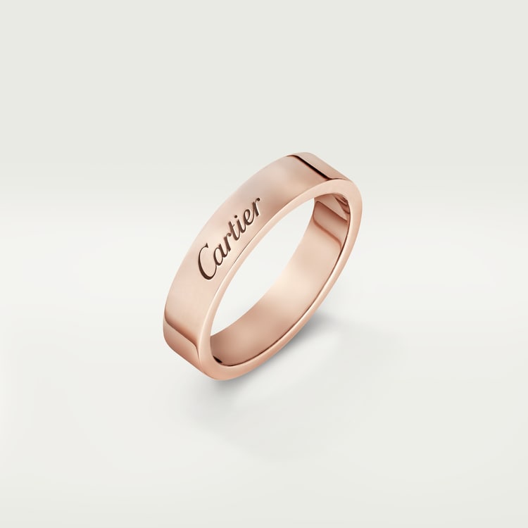 Cartier love wedding band pink gold best sale