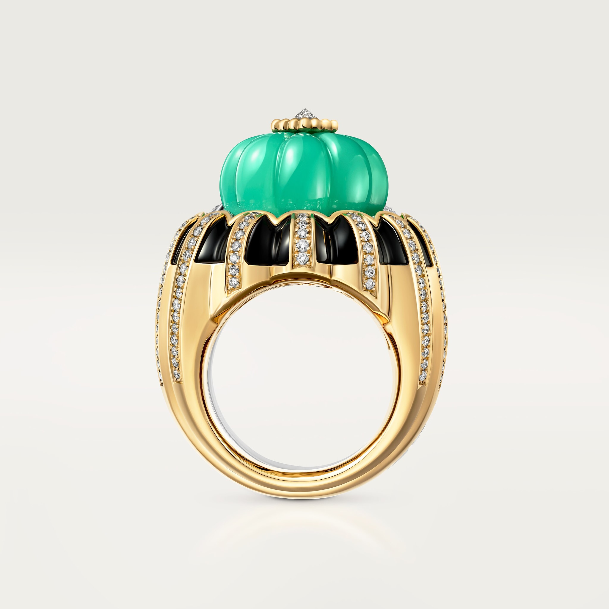 Cartier Libre Tuttitutti ring, chrysoprase, diamonds