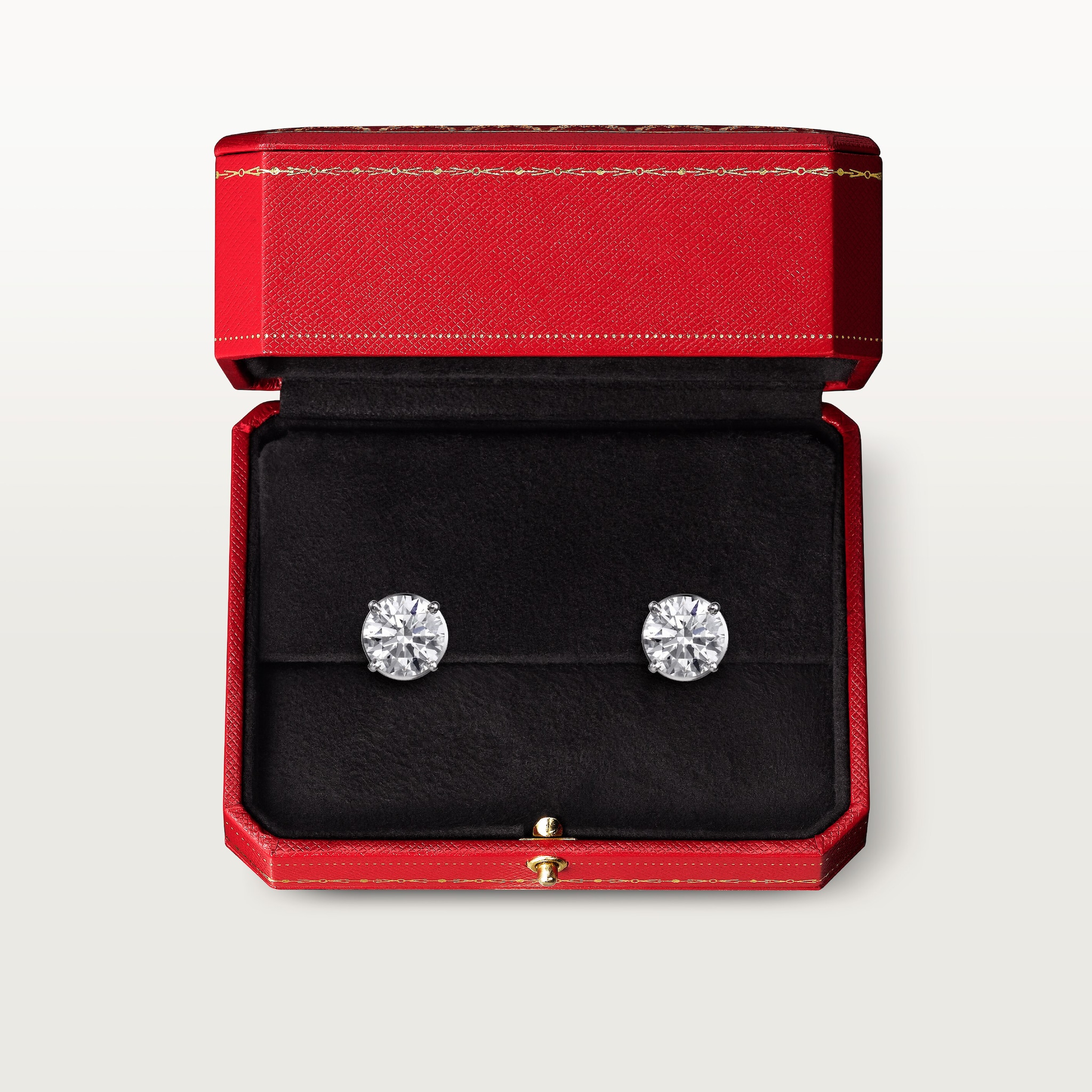 1895 stud earrings, 2 brilliant-cut diamonds , image 5