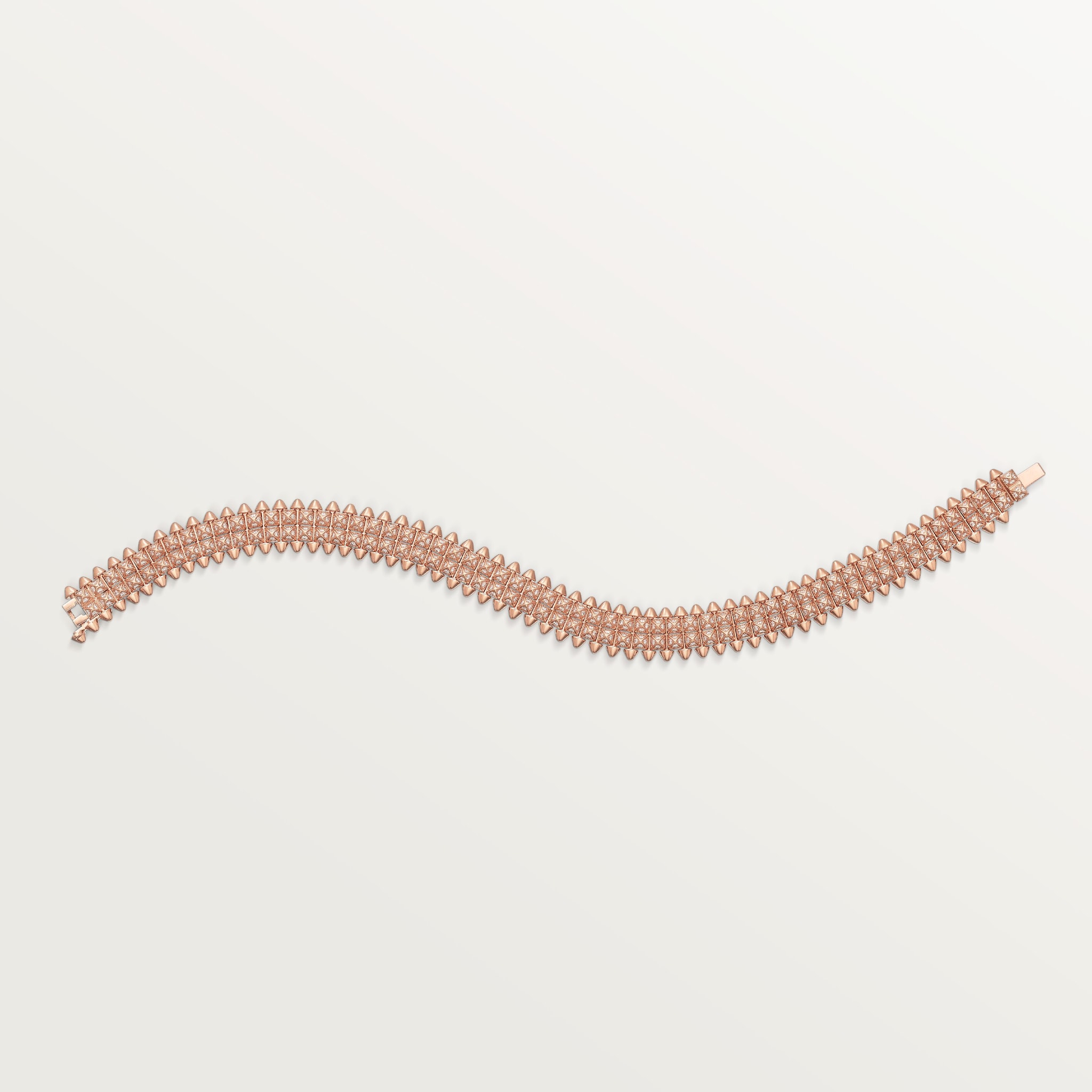 Clash de Cartier bracelet, flexible, double row, paved 