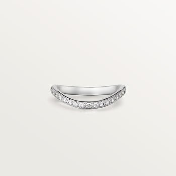 Trinity Ruban wedding band, 2 mm width, paved Trinity Ruban wedding band, 2 mm width, paved
