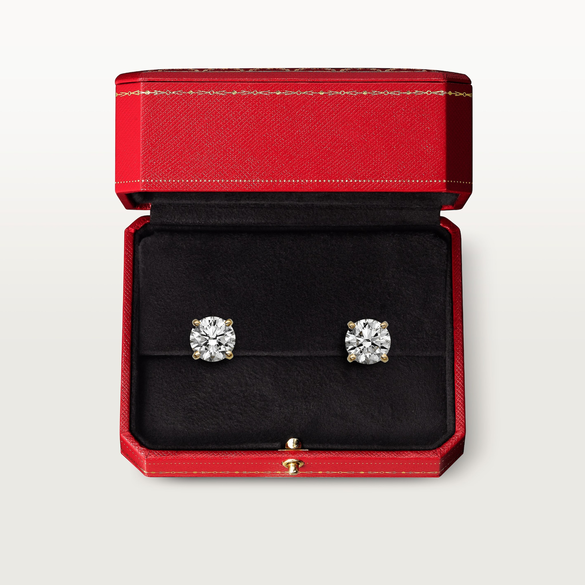 1895 stud earrings, 2 brilliant-cut diamonds , image 5