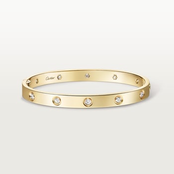 #LOVE# bracelet,single-screw closure, classic model, 10 diamonds #LOVE# bracelet,single-screw closure, classic model, 10 diamonds
