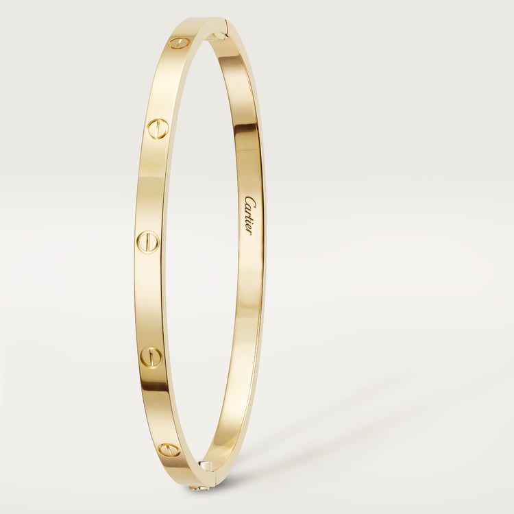 Cartier white gold thin love bracelet deals