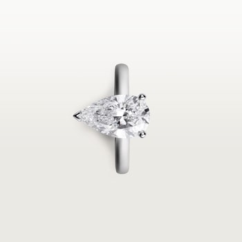 1895 solitaire, pear-shaped diamond 1895 solitaire, pear-shaped diamond