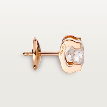 C de Cartier stud earrings, 2 brilliant-cut diamonds  C de Cartier stud earrings, 2 brilliant-cut diamonds