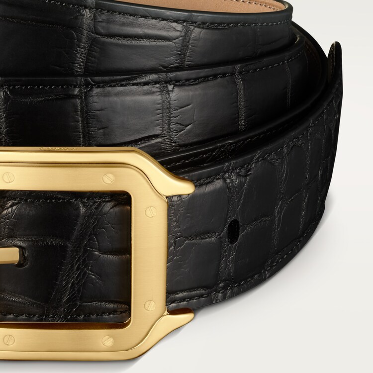 Cartier santos 100 belt hot sale