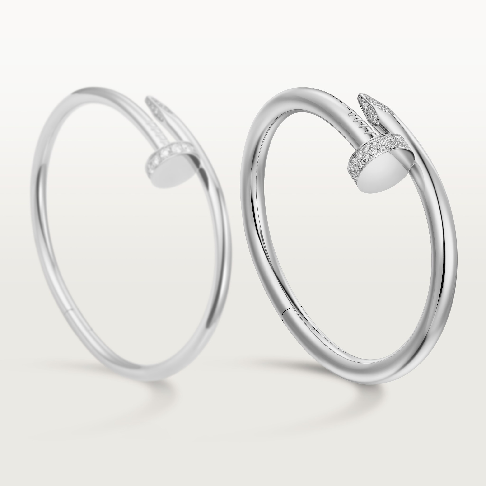 Juste un Clou bracelet, large model, diamonds, image 9